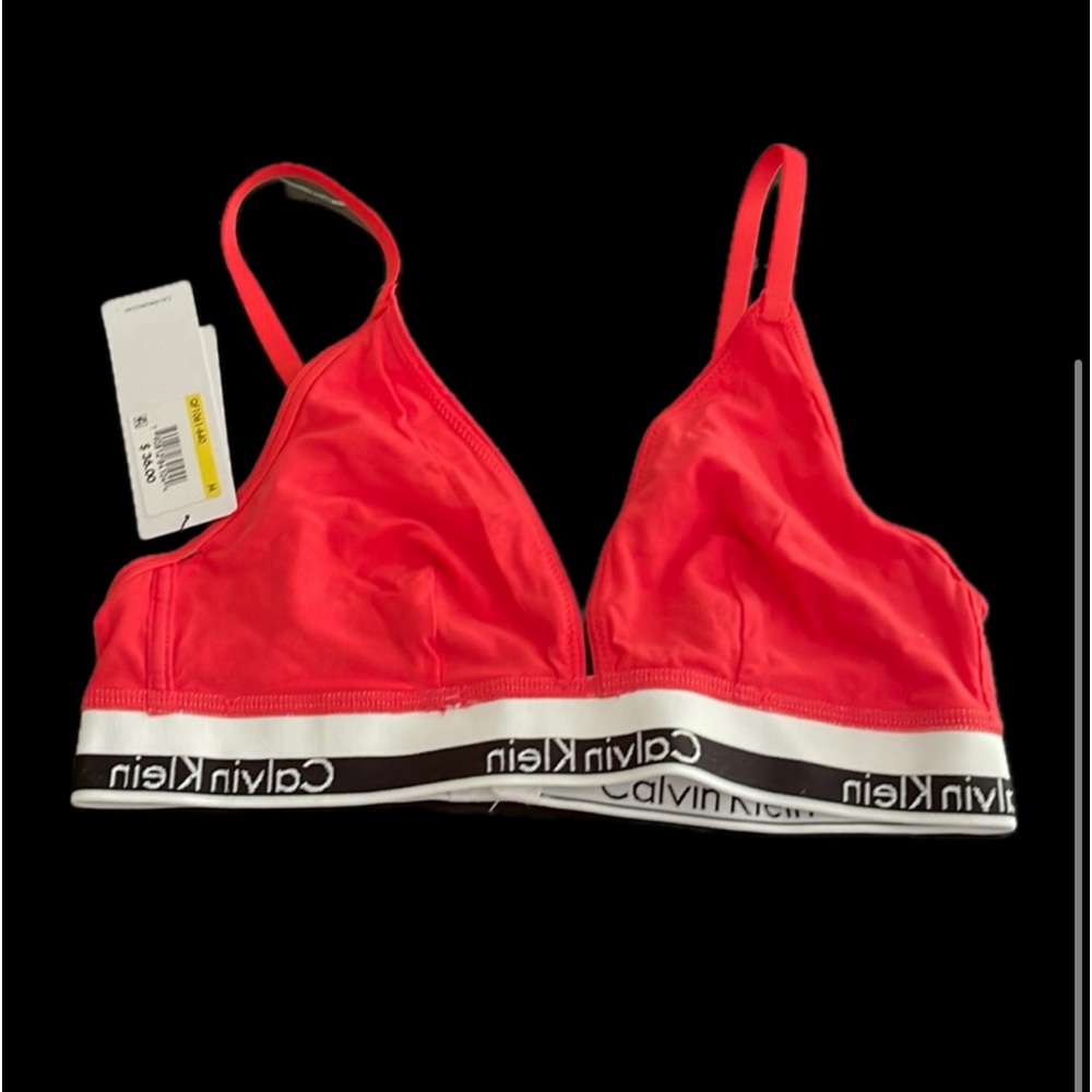 Unlined triangle bralette